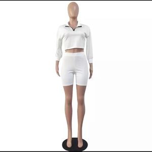 White two piece set